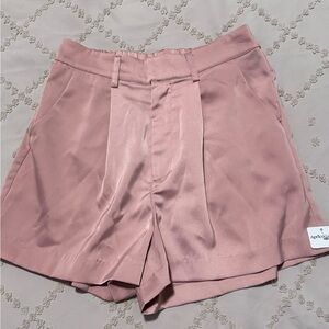 Glam Women's High Waist Pink Shorts